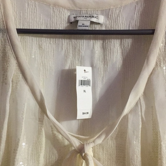 Sequinned Tie Front Tank Top - Picture 6 of 6